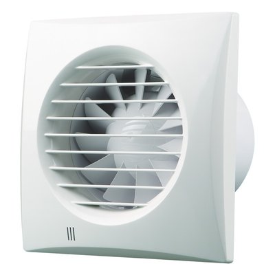 Вентилятор Вентс 100 Квайт-Майлд В з вимикачем, Білий